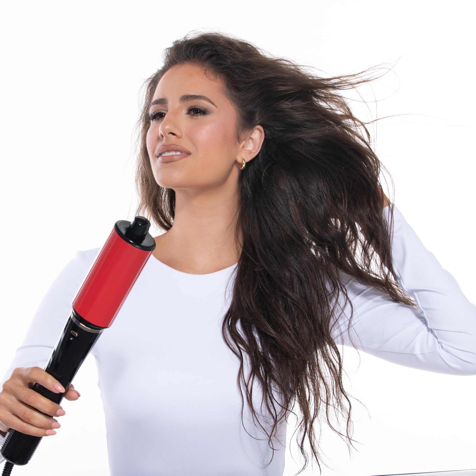 Volumizing blowout brush attachment designed for low heat styling results