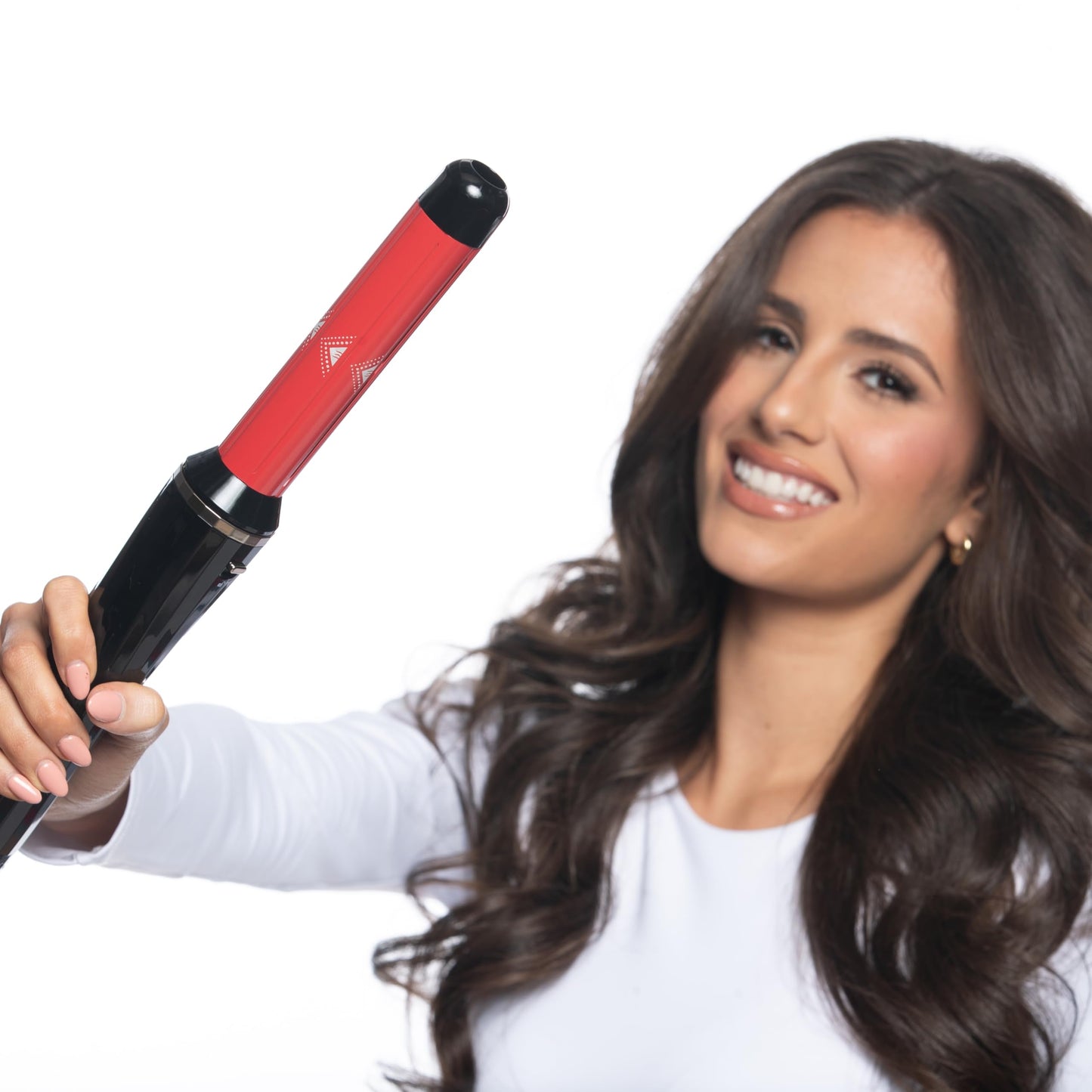 Complete luxury hair styling gift set packaging showing product specifications