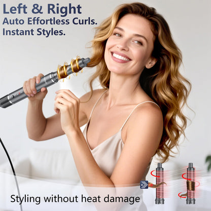 Hittra high speed hair dryer brush showing the volumizing oval brush accessory unattached.
