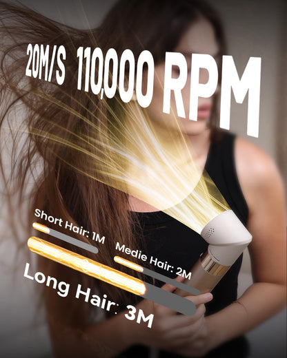 Brushless motor premium hair dryer and volumizing brush set