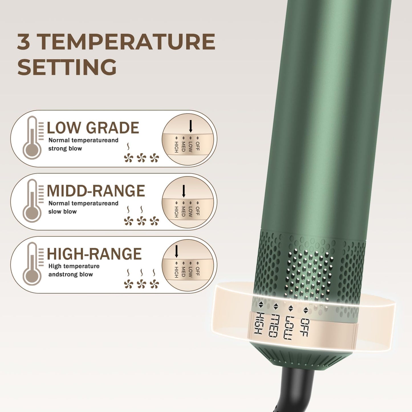 The complete five in one air styler kit organized inside its premium gift packaging
