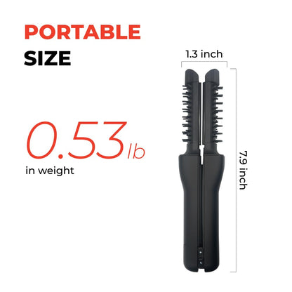 Authentic USA imported 3 in 1 cordless hair straightener and volumizer presented in its official brand packaging.