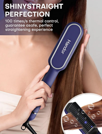 Danett professional hair straightener tool side view displaying the temperature adjustment control buttons