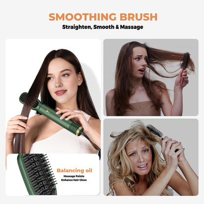 Straightening comb attachment for the multifunctional hair styling tool set