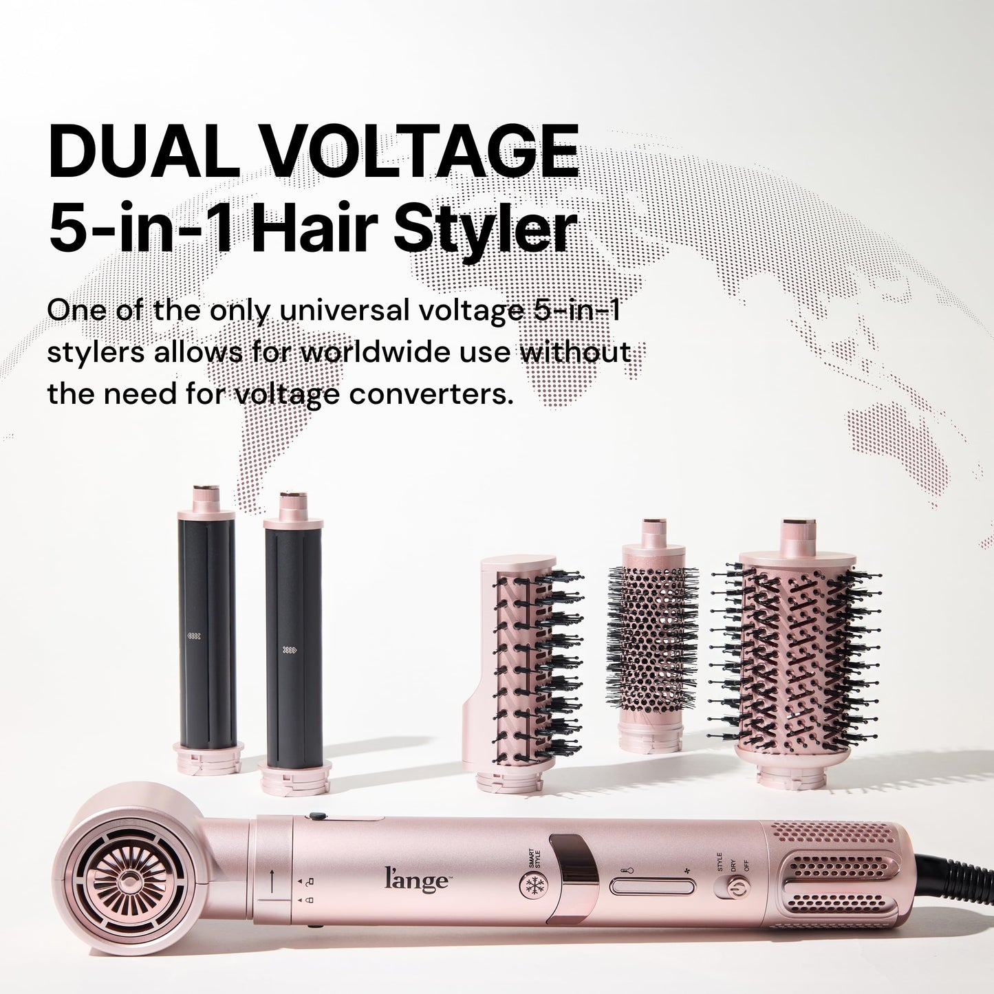 L'ANGE HAIR brushless motor hair dryer nozzle attachment close up view