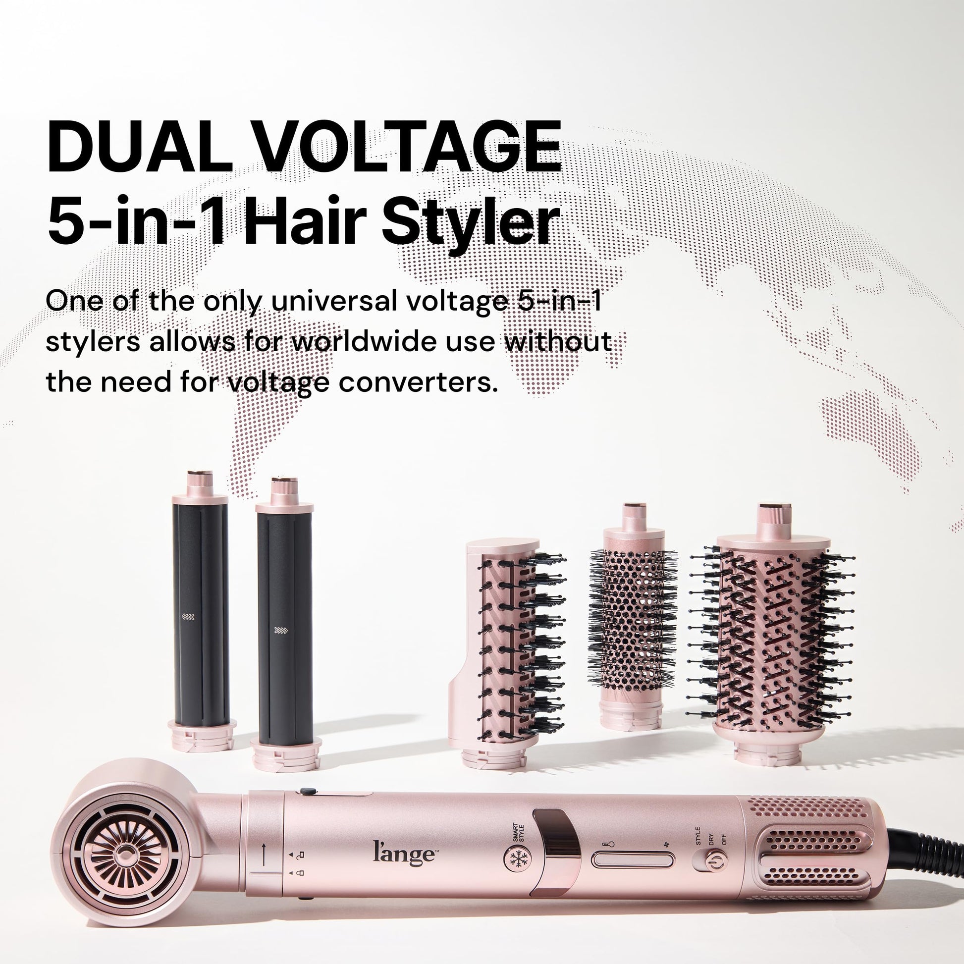 L'ANGE HAIR brushless motor hair dryer nozzle attachment close up view