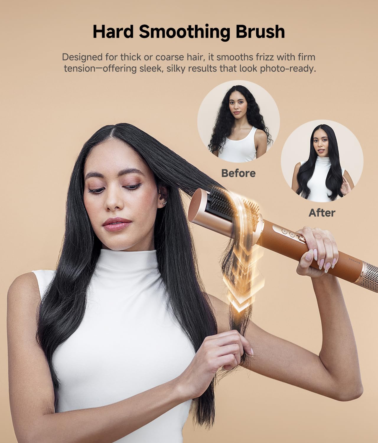 Dreame AirStyle Pro smoothing brush attachment close up view