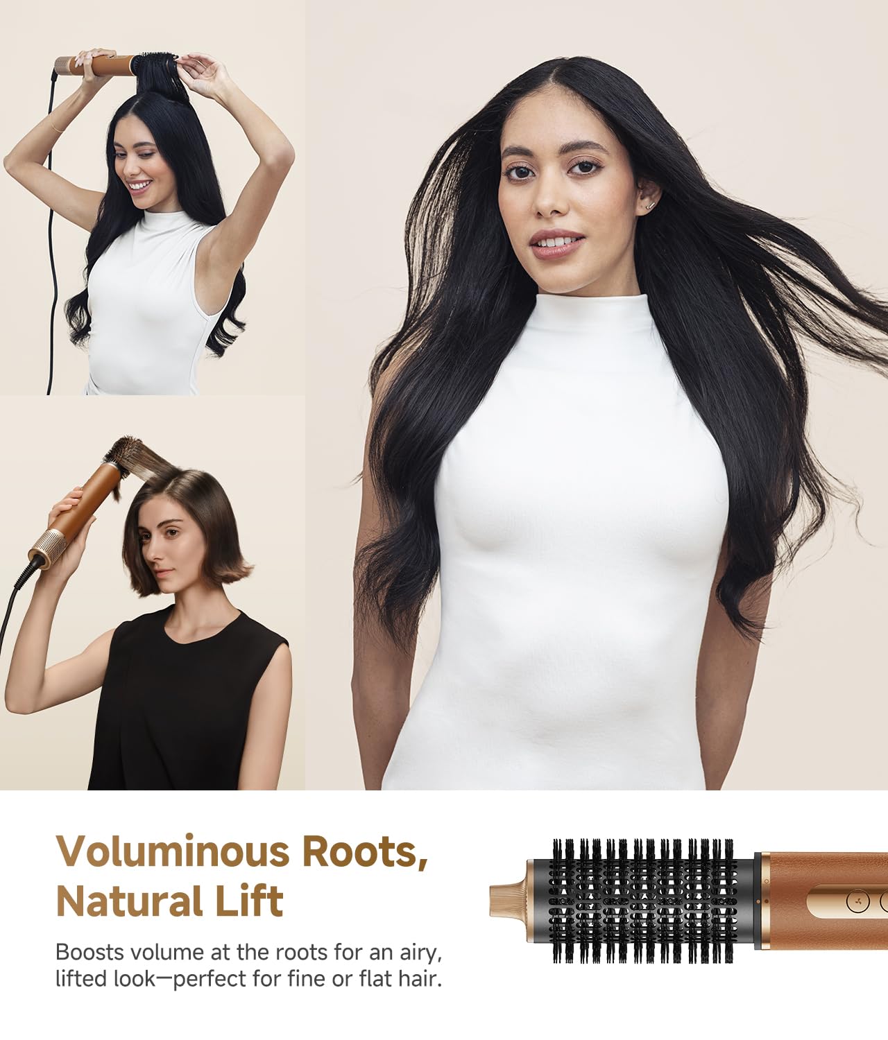 Authentic imported 7-in-1 hair styling system in premium leather case