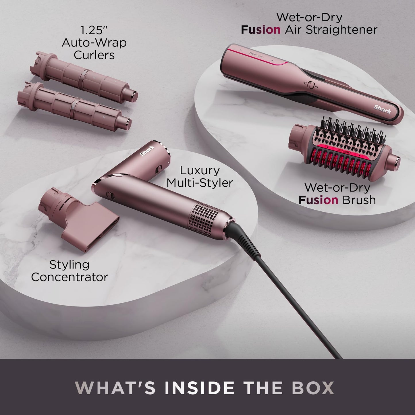 Using the Shark FlexFusion fusion hair brush attachment for volume.
