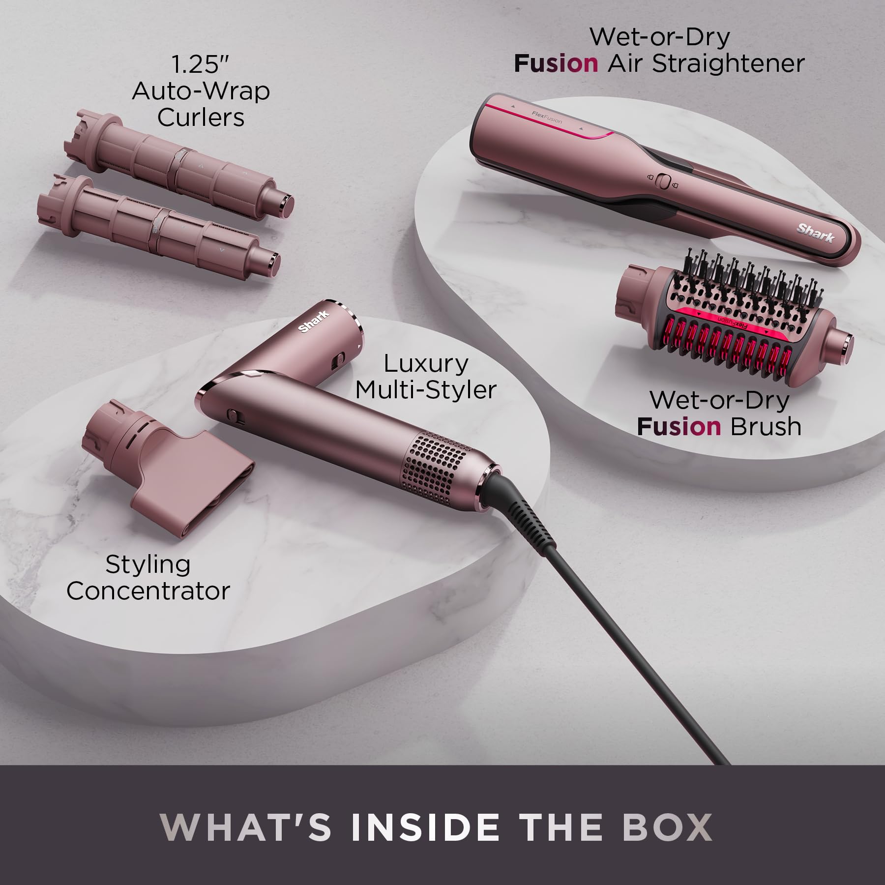 Using the Shark FlexFusion fusion hair brush attachment for volume.