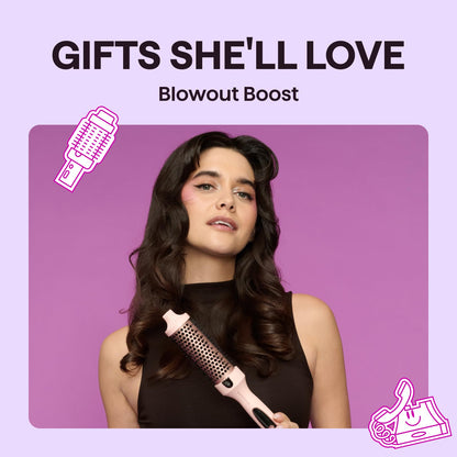 Wavytalk blowout boost multi styler tool showcasing the comfortable grip handle