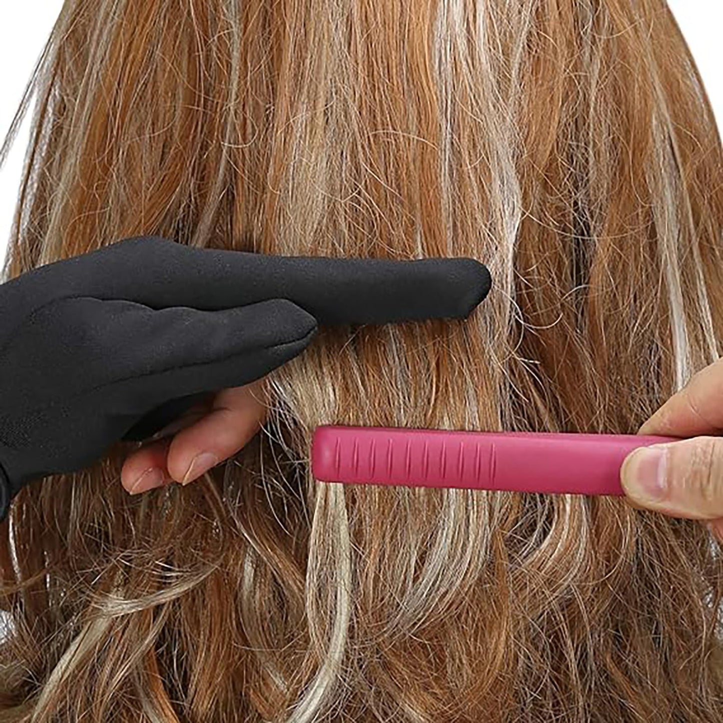 Three finger curling wand protector glove showcasing the secure wrist strap.
