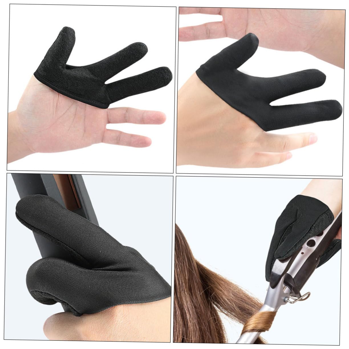 Zialofi black styling gloves package contents displaying the two piece layout.