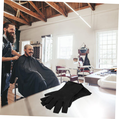 Hapinary hair color styling gloves close up showcasing the flexible rubber material.