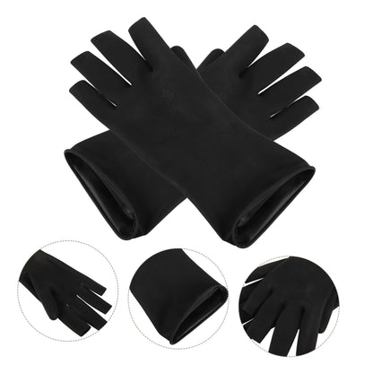 Authentic USA imported reusable salon gloves packaged for hair coloring professionals.