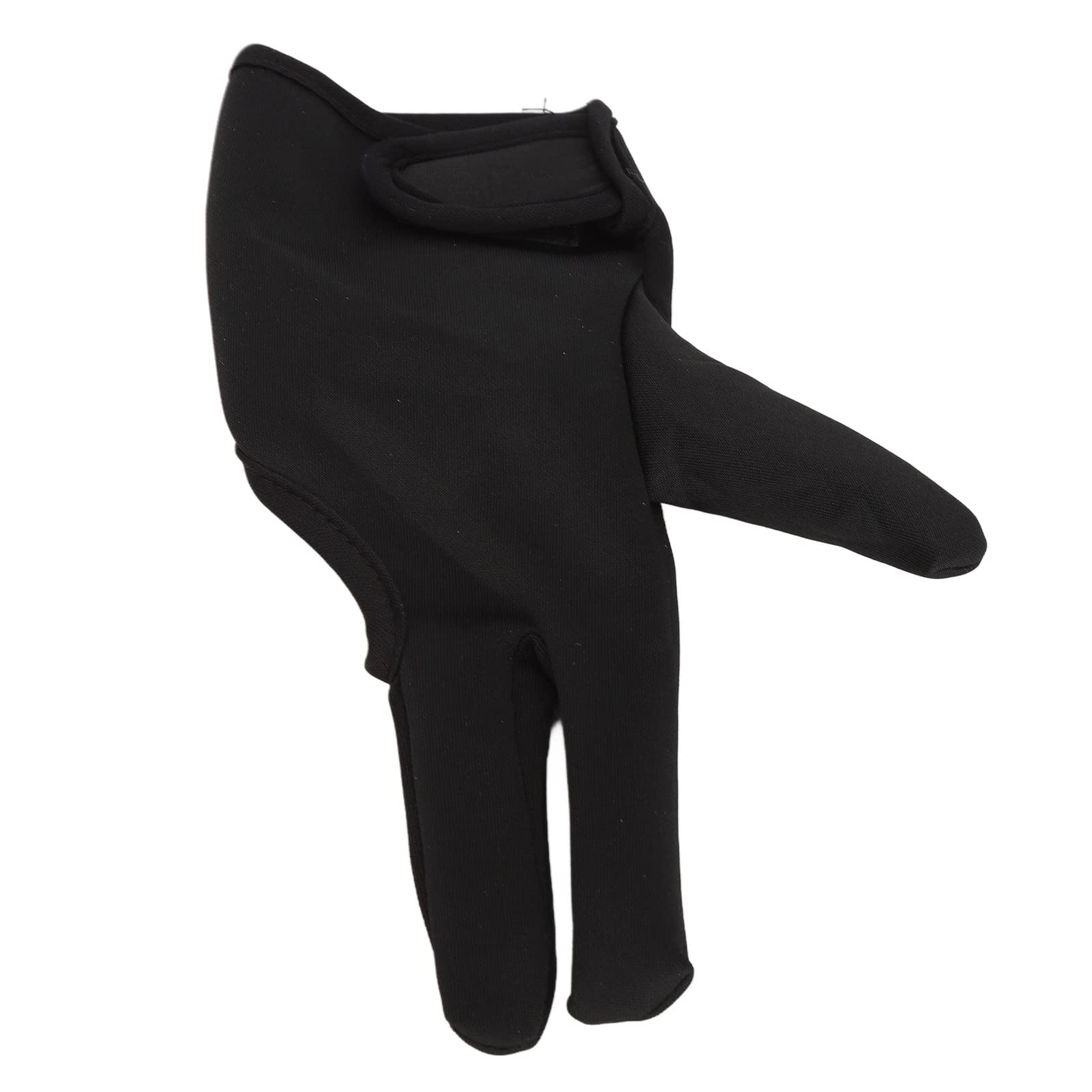 Insulated hair styling gloves showing unique 3 finger design.