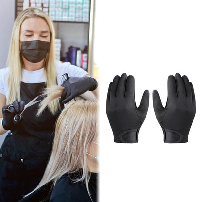 Salon styling tool gloves for straightener and curling wand hand protection