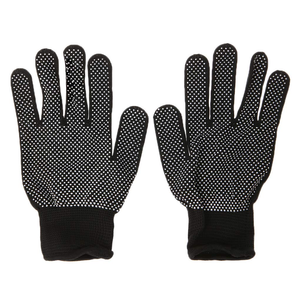 Yinhing thermal blocking hair styling mitts displayed in a two piece set.
