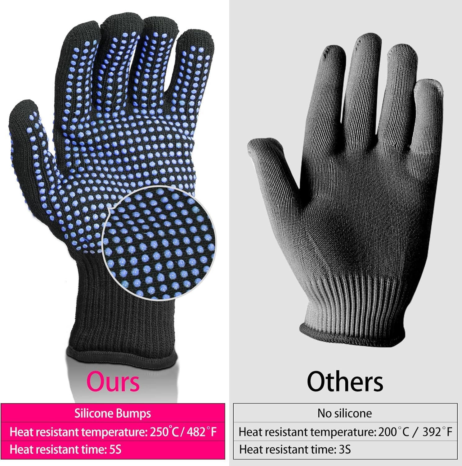 Sixriver imported salon safety gloves with flexible elastic wrist bands for snug fit