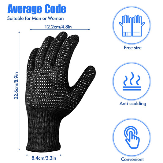 Sopito non slip heat gloves close up displaying the textured silicone bumps for grip.