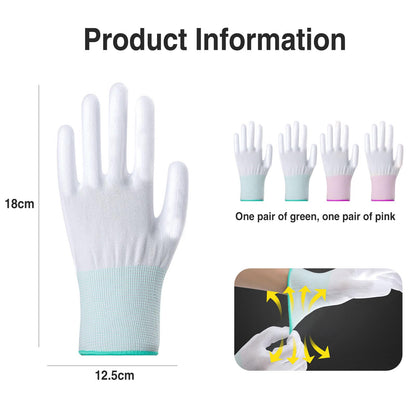 Four piece pack of WANAVO thermal protection mittens for curling irons.