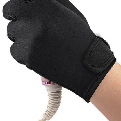 Premium protective glove layout demonstrating lightweight material flexibility.