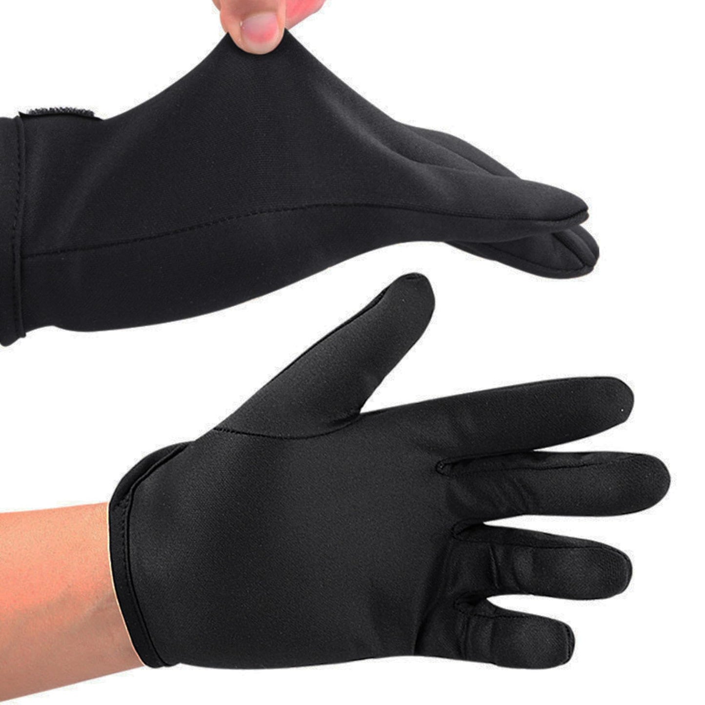 Single left hand heat proof mitt suitable for professional salon use.