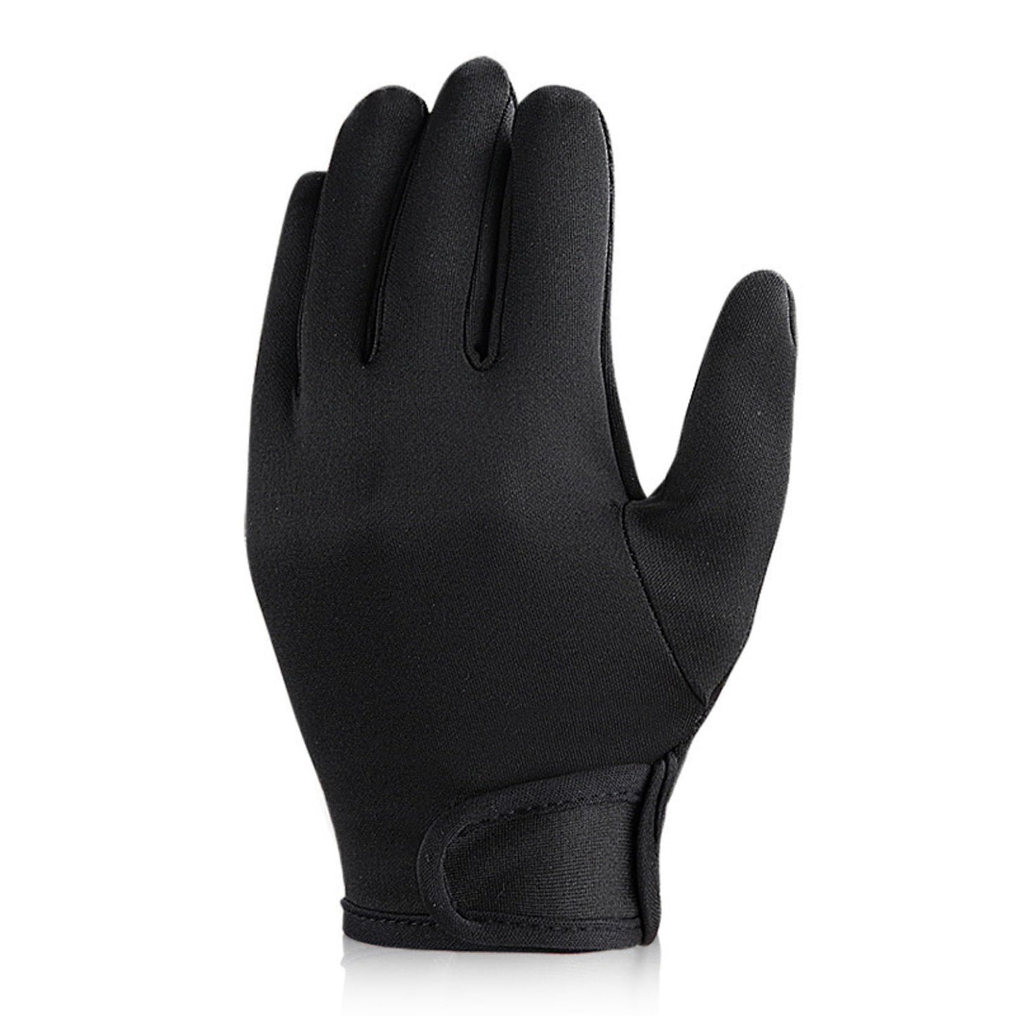 Universal size heat resistant hair styling glove showcasing ergonomic left hand shape.