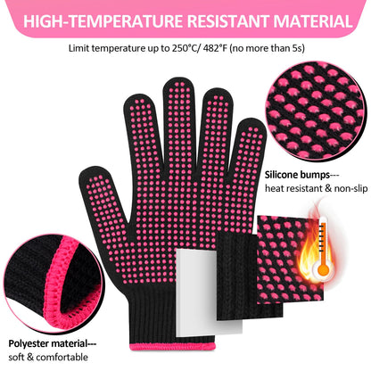 Close up view of the non slip textured silicone bumps on the Oligei heatproof glove