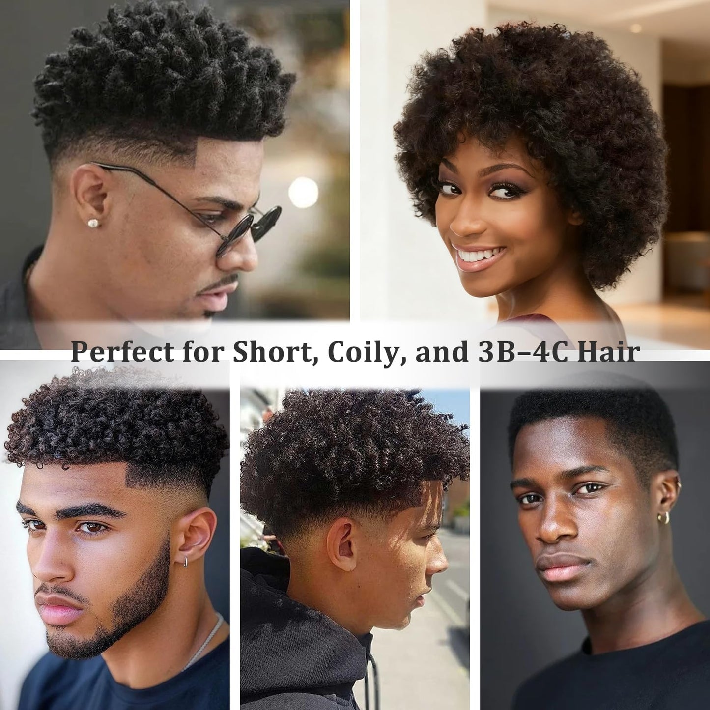 Black textured hair sponge glove for right hand styling of natural coils and twists