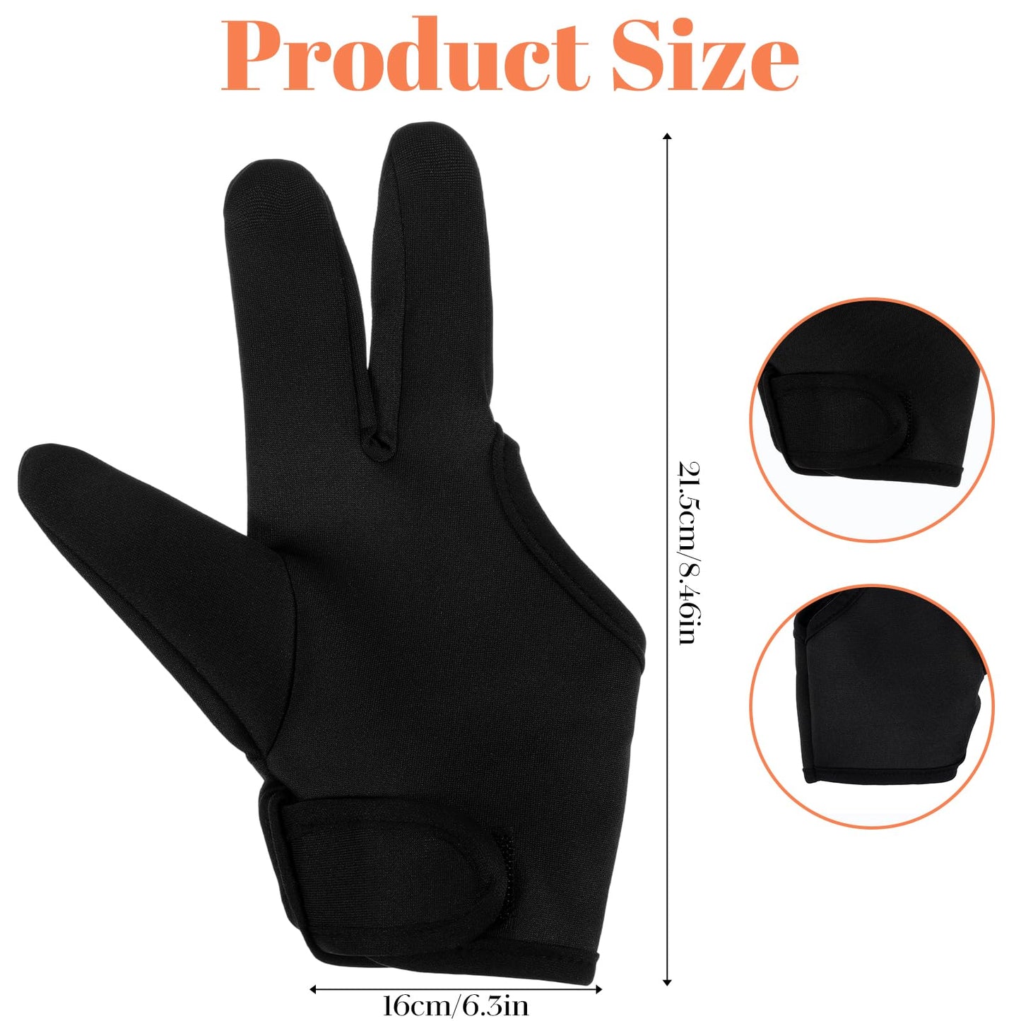 Generique professional anti scald four pack hair curling wand mittens close up view