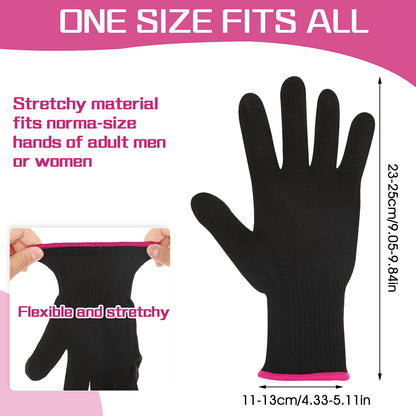 Lessmon professional hot hand protection gloves showcasing the high temperature silicone grip bumps.