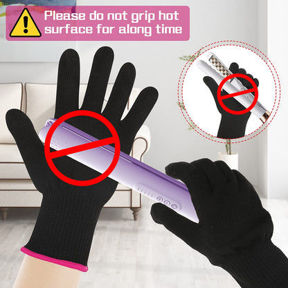 Lessmon sublimation heat press gloves highlighting the universal fit for left or right hands.