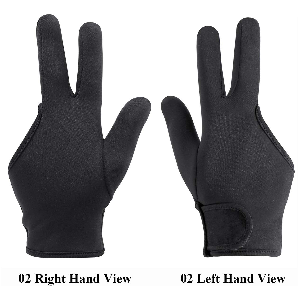 FALETO three finger barber glove elastic wrist strap closure detail