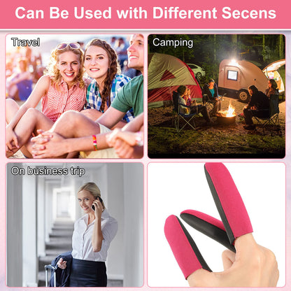 Nuanchu premium heat barrier finger guards preventing burns from hot hair dryer tools