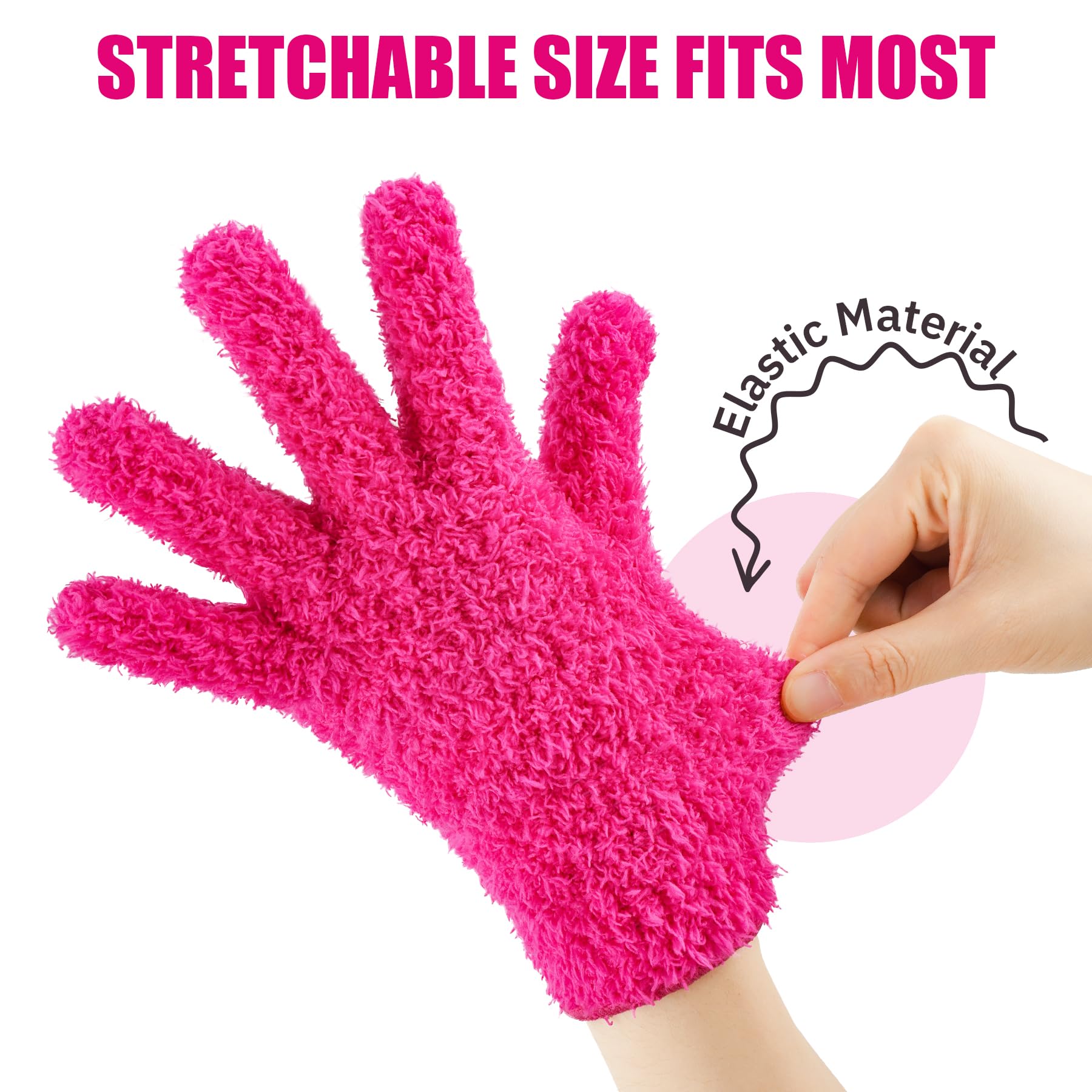 Aphlos multi-purpose reusable purple gloves being rinsed clean for household and salon maintenance.