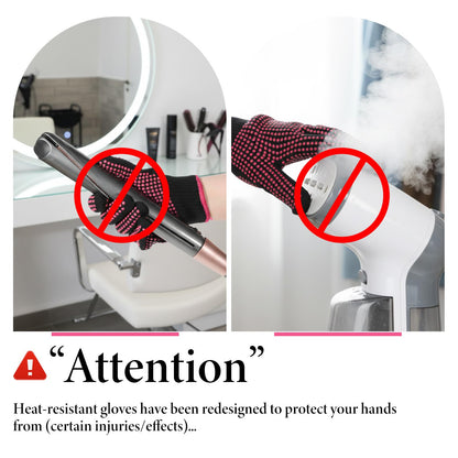 Zelphvt thermal protection glove shield used during flat iron styling