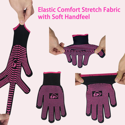 Flexible five finger design of ANGENIL silicone dot gloves demonstrating stretchable fit