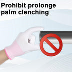 Exircy four piece hair straightener gloves showcasing the breathable cotton fabric weave.