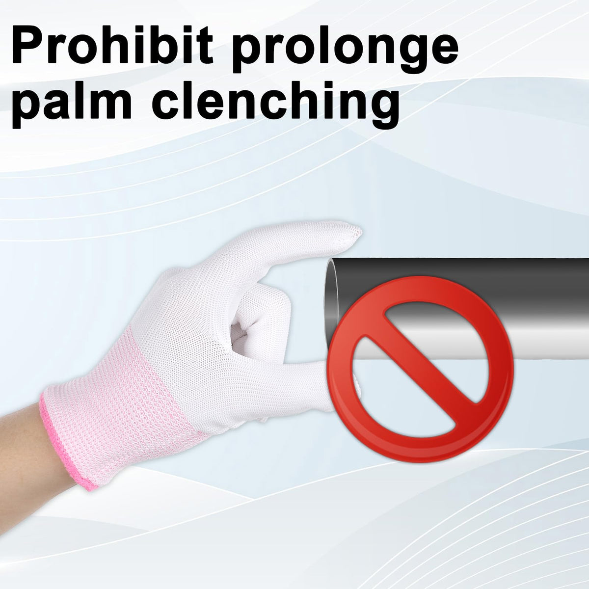 Exircy four piece hair straightener gloves showcasing the breathable cotton fabric weave.