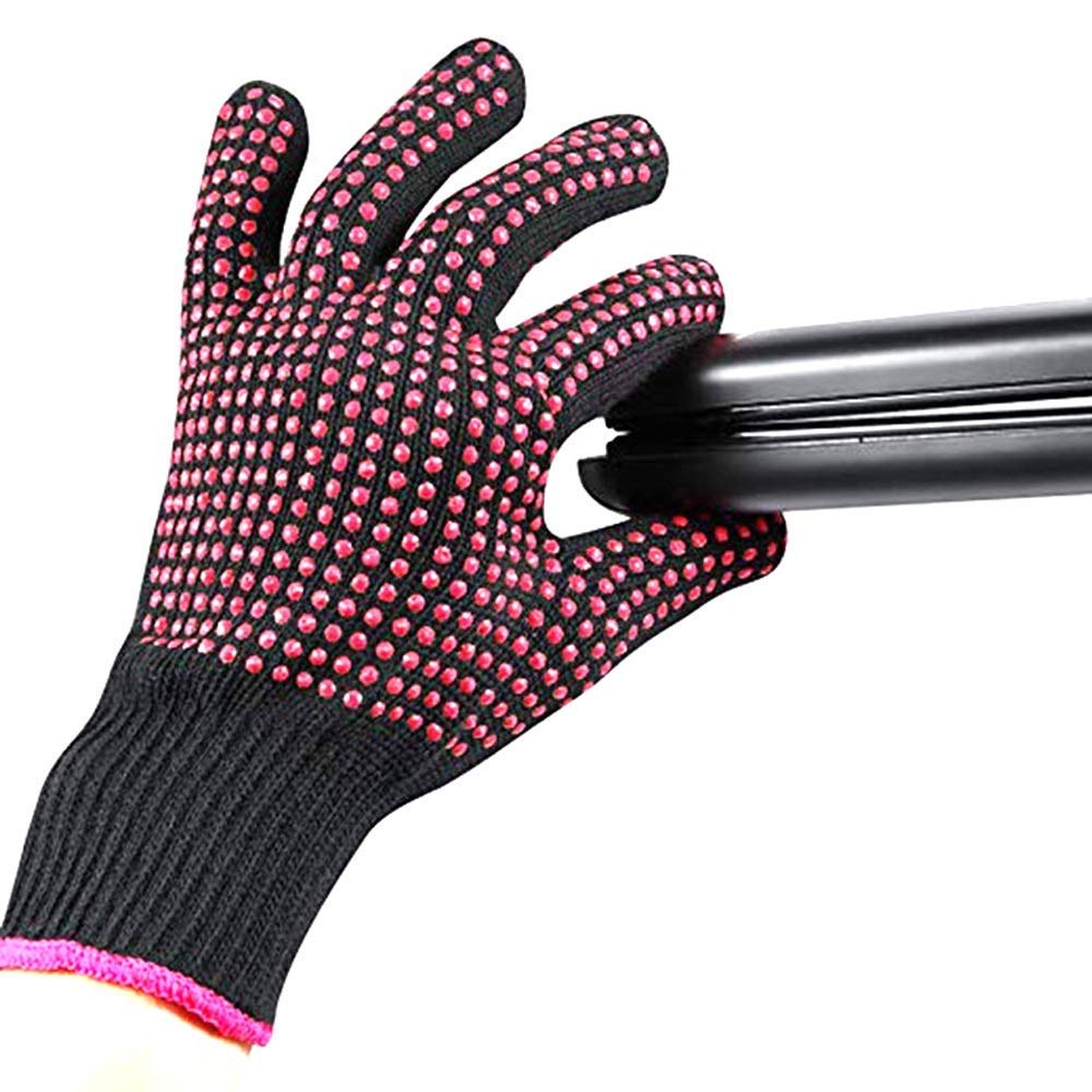 AFT90 heat blocking gloves pair showing textured pink silicone bumps for thermal isolation