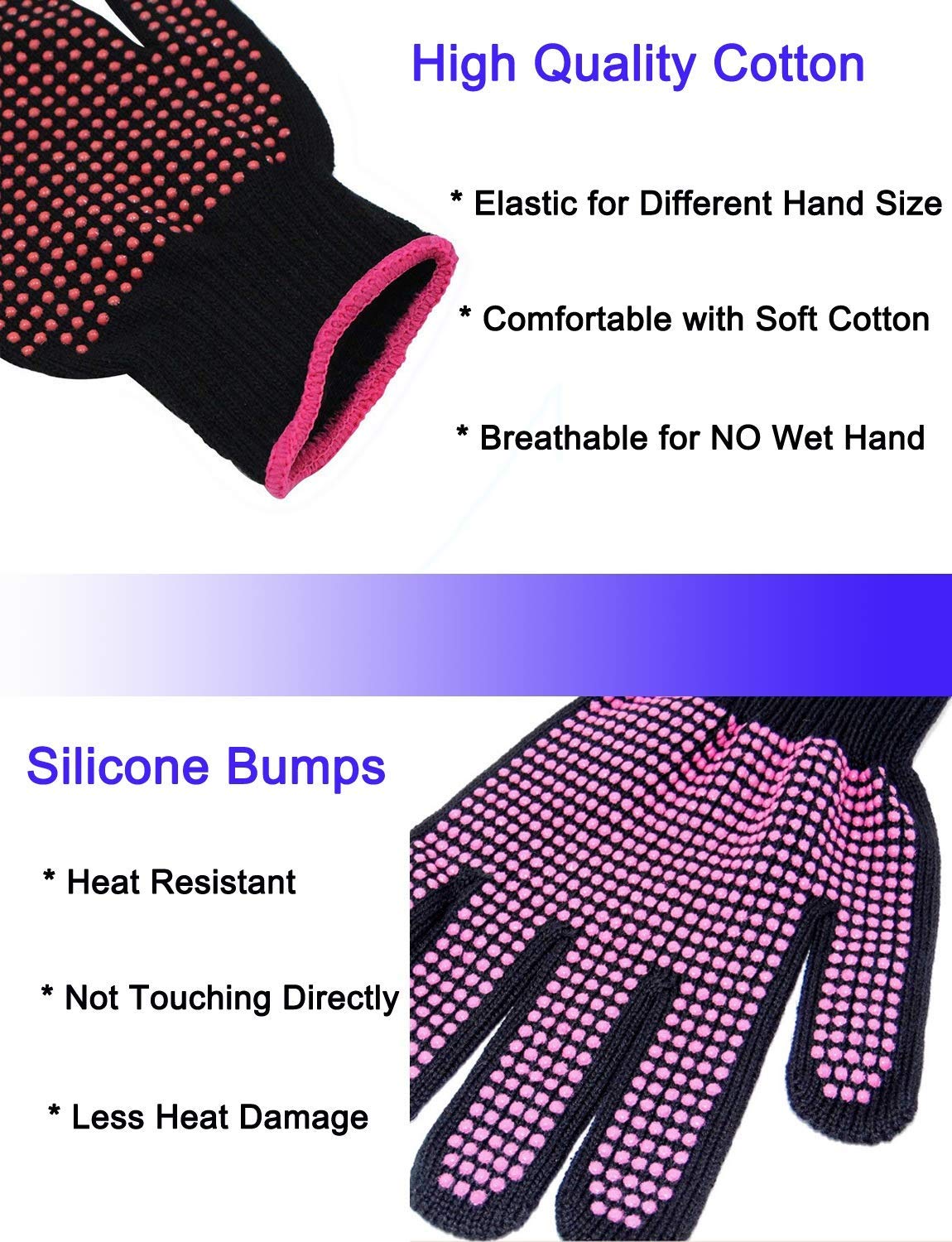 Two piece hair styling safety kit displaying both the heatproof mitt and silicone pad.