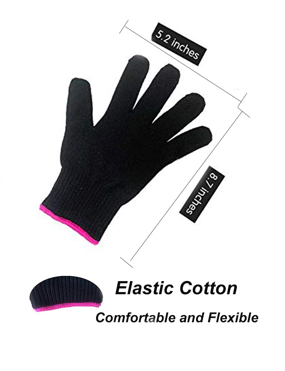 AFT90 single piece heat blocking glove showing the elastic wrist cuff for a secure fit.