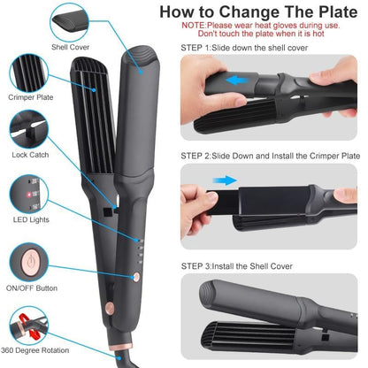 Complete packaging box of the imported Home Centre multi styler kit including all four interchangeable attachments