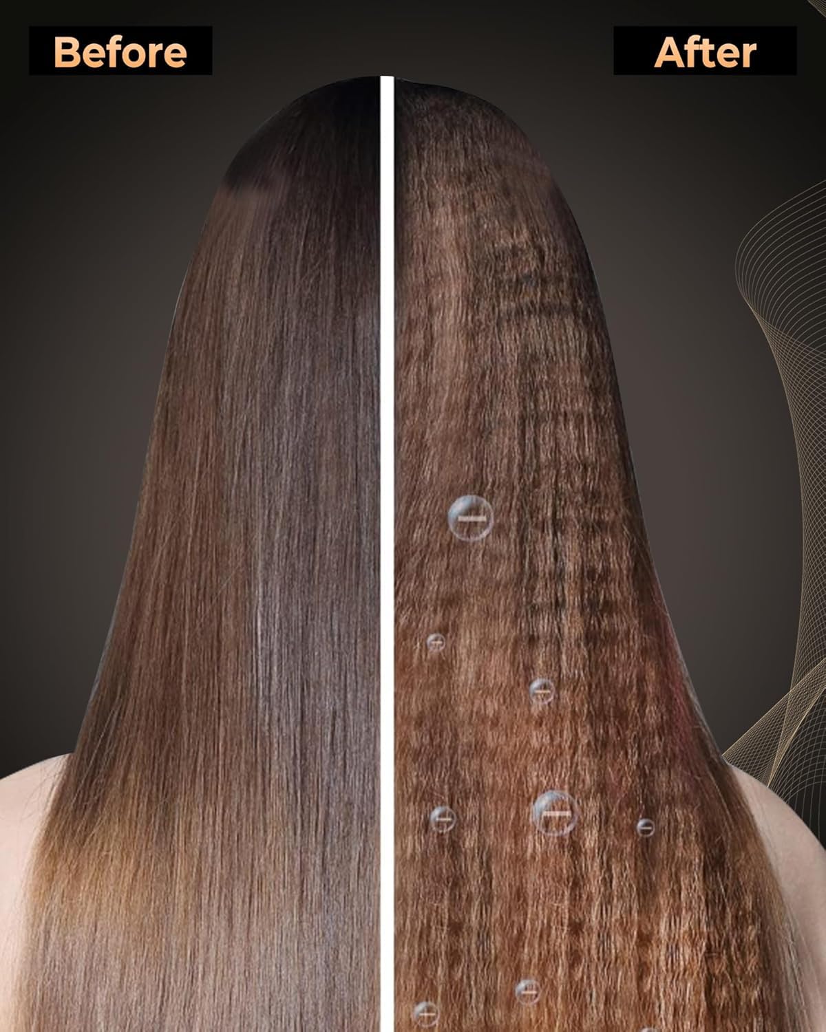 Dual voltage crepe iron for hair texturizing close up on control buttons