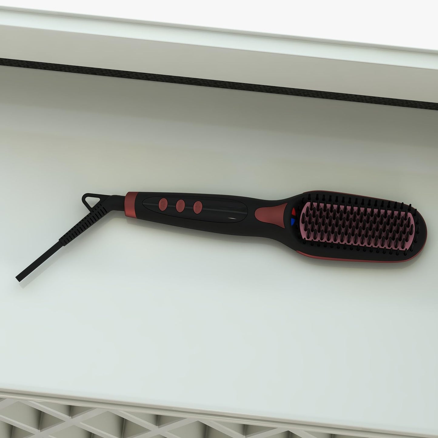 Nexora Original hair styler comb back view highlighting the lightweight and compact build quality