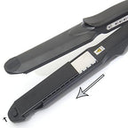 Side view of multi functional ceramic tourmaline hair straightener iron