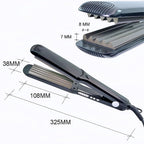 Wangmeili hair corrugation tool showing the 360-degree swivel power cord and ergonomic handle.