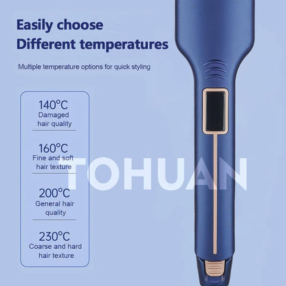 Accio ceramic hair volumizer packaging with international safety certification labels visible.