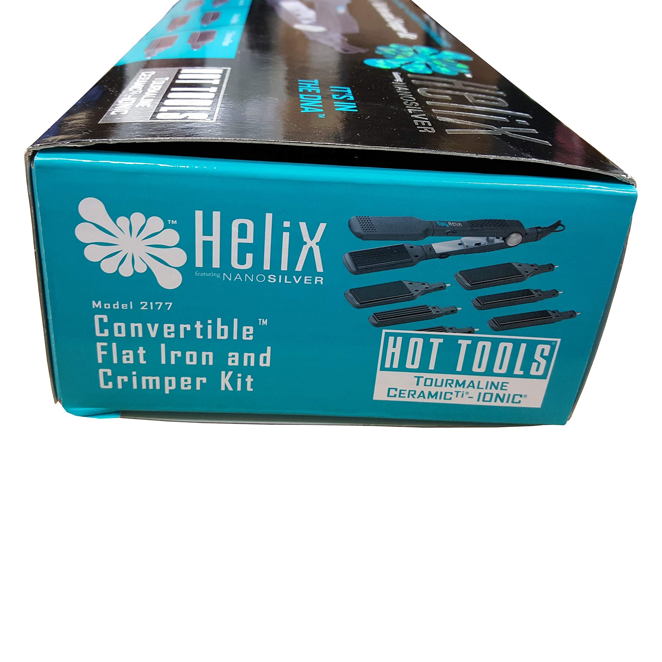 Authentic Hot Tools multi plate ceramic straightener and texturizing crimper set.